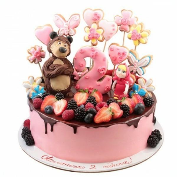 Masha and the Bear Cake Motif Cake Γενέθλια των παιδιών Masha i Medved Party