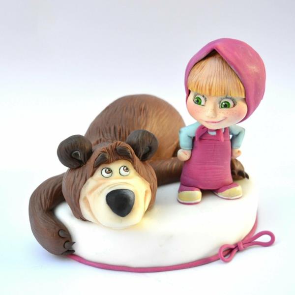 Mascha and the bear cake cake μοτίβο κέικ παιδική τούρτα ρεαλιστικά μοτίβα