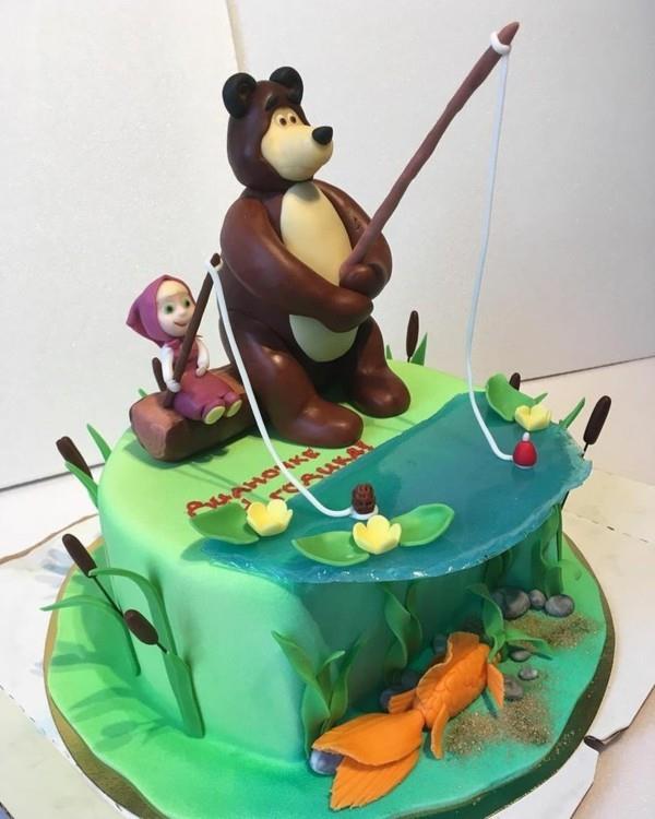 Mascha and the Bear Cake Motif Cake Mascha Kindertorte Fisching
