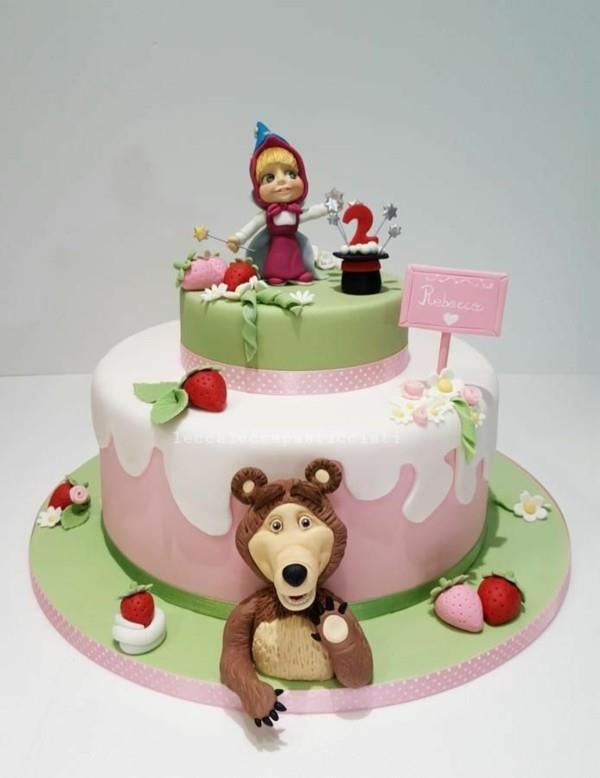 Masha and the Bear Cake Order μοτίβο κέικ Masha i Medved μοτίβα