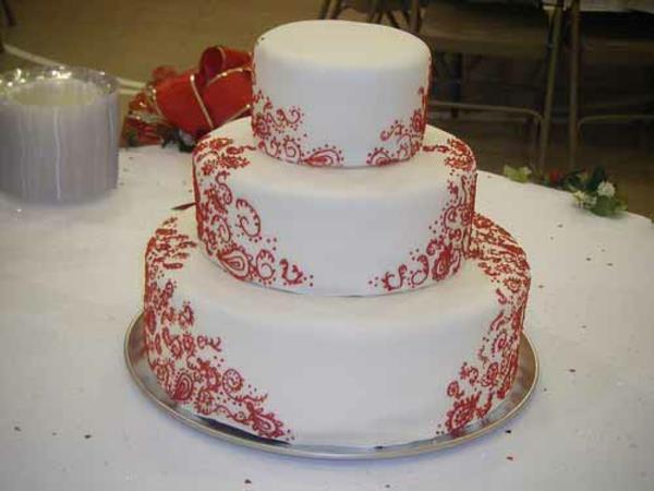 Γαμήλια τούρτα κέικ νύφη τρία
