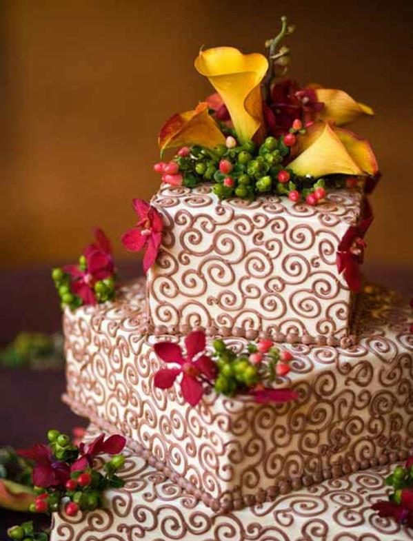 Γαμήλια κέικ πολλαπλών επιπέδων κέικ σοκολατάκια νύφης τριαντάφυλλα