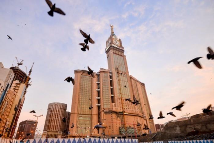 Mecca Royal Clock Tower τρίτος ψηλότερος ουρανοξύστης στον κόσμο Μέκκα Σαουδική Αραβία