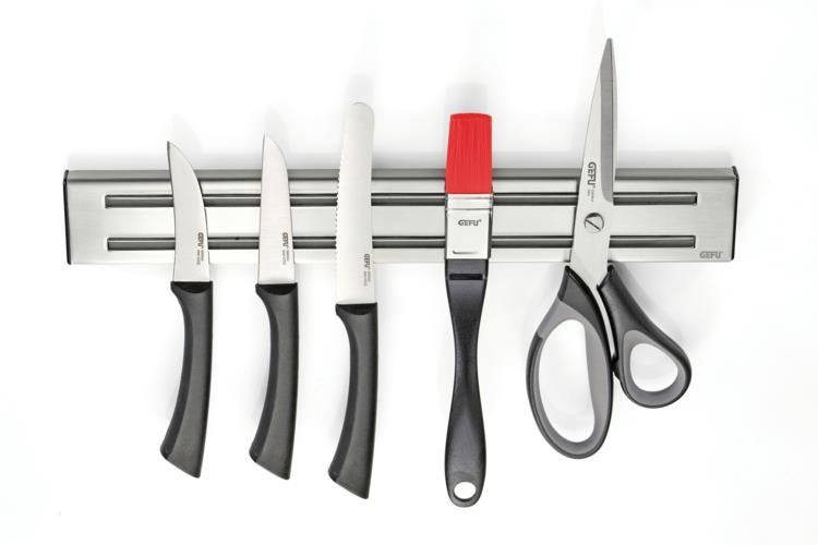 Μαχαίρι μαγνητικής λωρίδας μαχαιριού στον τοίχο της κουζίνας αξεσουάρ κουζίνας