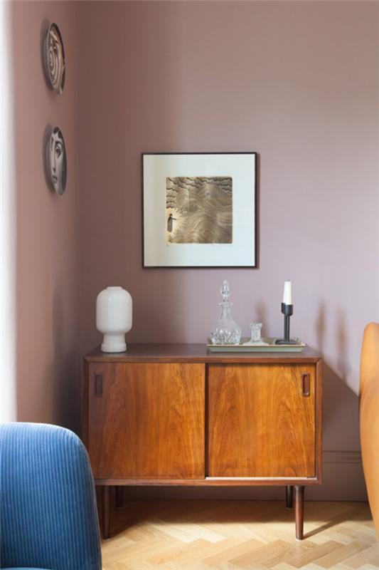 Μοντέρνος αιώνας Μοντέρνο στυλ σαλόνι σαλόνι Vintage ντουλάπα στο σαλόνι φωτιστικό λευκό κερί διακόσμηση τοίχου