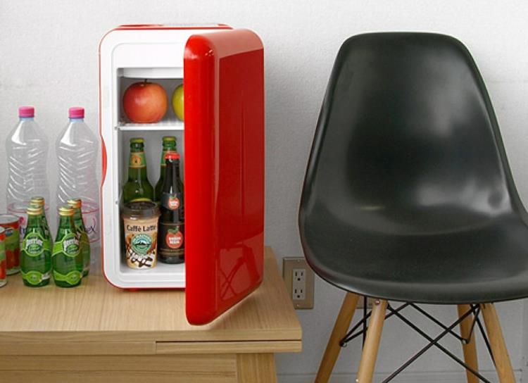 Μίνι ψυγείο ρετρό ψυγεία κόκκινο