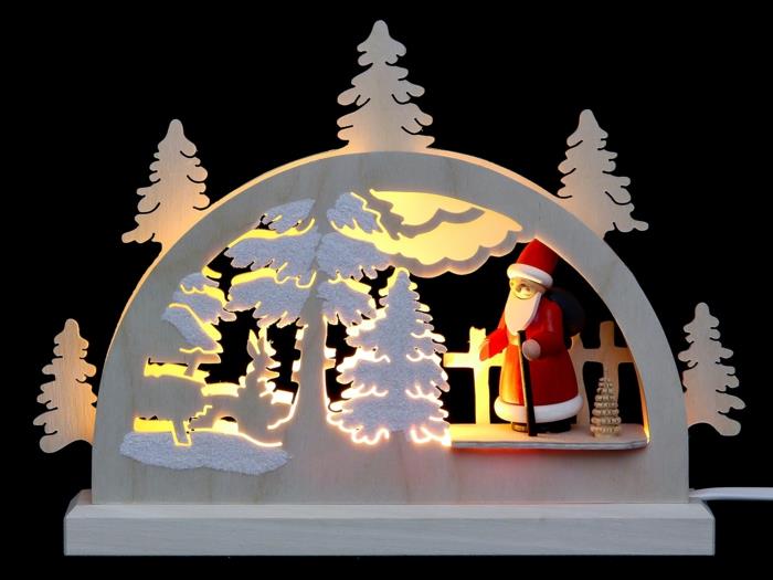 Μίνι αψίδα κεριών Άγιος Βασίλης στο online κατάστημα Χριστουγεννιάτικης διακόσμησης στο δάσος