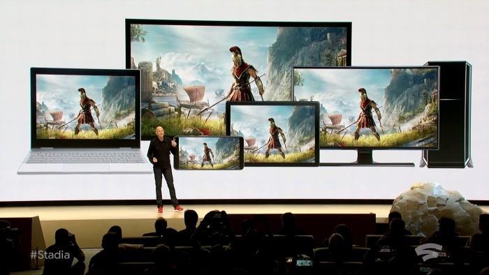 Με το Google Stadia, μπορείτε να κάνετε ροή και να παίξετε παιχνίδια Triple A ανά πάσα στιγμή από οποιαδήποτε συσκευή, Assassins Creed, και στις πέντε συσκευές
