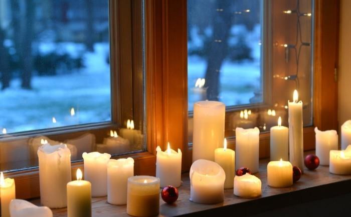 Διακοσμήστε με κεριά για να δημιουργήσετε μια ζεστή ατμόσφαιρα