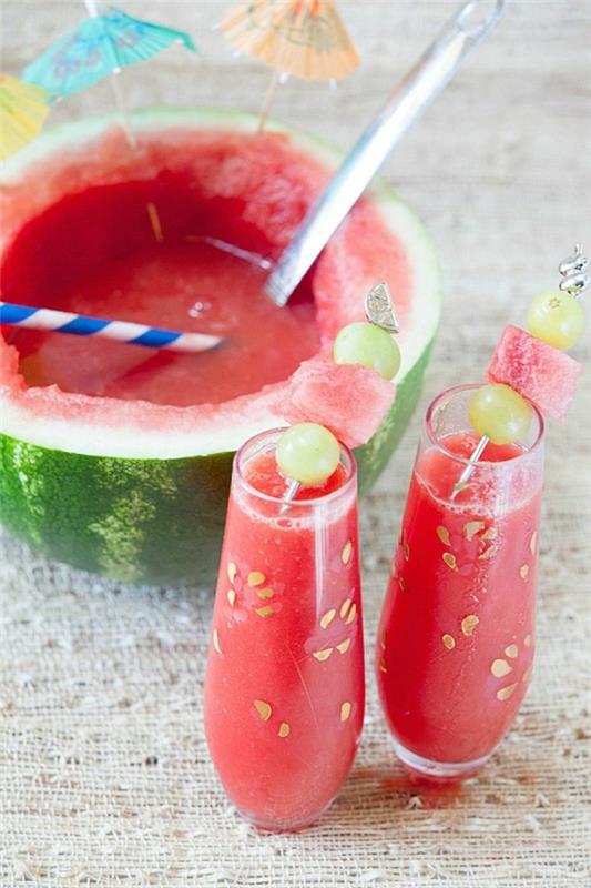 Συνταγές Mocktail Μη αλκοολούχα κοκτέιλ Συνταγές Virgin Watermelon Margarita