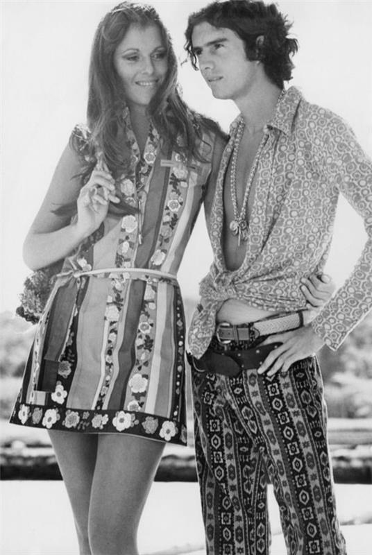 Fashion 70s ανδρικά ανδρικά ρούχα casual ζευγάρι