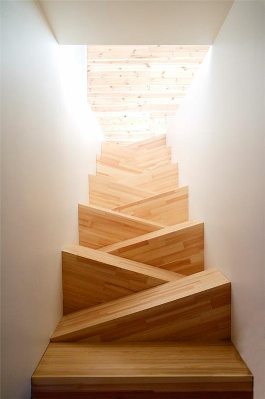 Εσωτερικές σκάλες από ξύλινα και ατσάλινα σκαλοπάτια