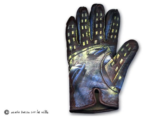 Σύγχρονα γλυπτά Γάλλος καλλιτέχνης Gilbert Legrand ζωγραφίζοντας γάντι
