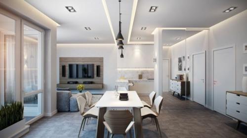 Μοντέρνο διαμέρισμα με εκπληκτική εσωτερική σχεδίαση ουδέτερου συνδυασμού χρωμάτων