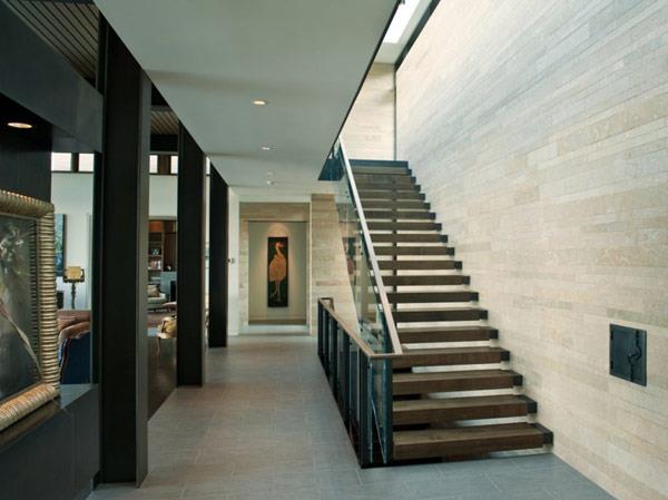 Cool House Lake Washington Stair Hallway