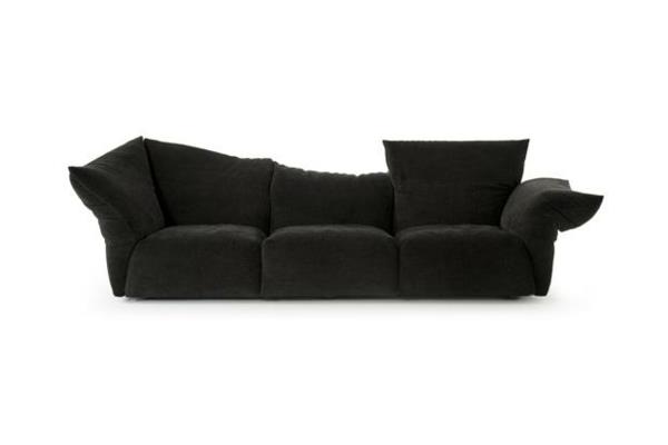 Μοντέρνος καναπές σε σχήμα λουλουδιού μαύρο έπιπλο παραδοσιακό