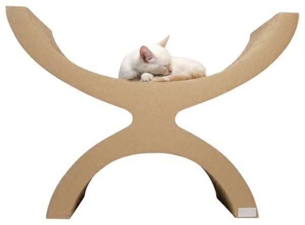 Σύγχρονα αξεσουάρ για τα κατοικίδια σας λευκή γάτα που κοιμάται