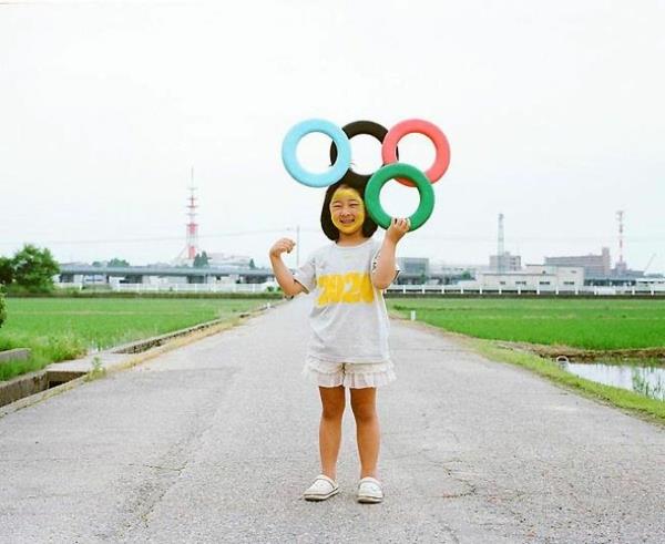 Nagano Toyoka κόρη αστεία παιδιά φωτογραφίες ολυμπιακοί αγώνες