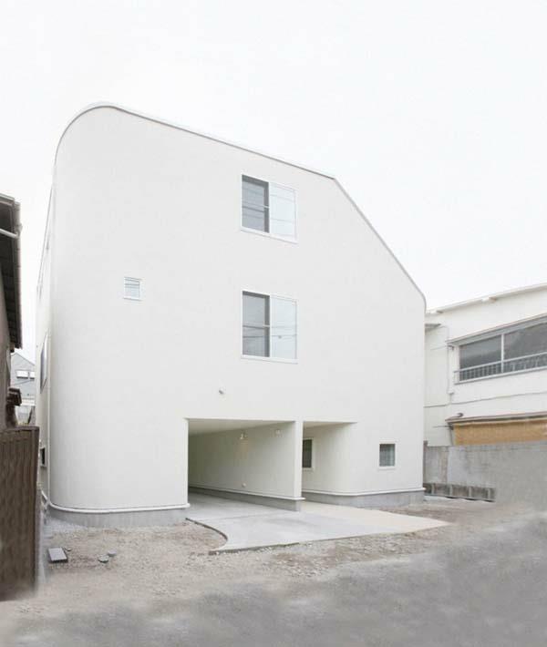 Nakameguro house by LEVEL Architecten weisse σχέδια