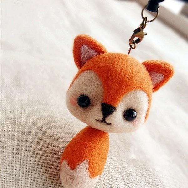 Βρεγμένο felting fox tinker keyting felting με παιδιά