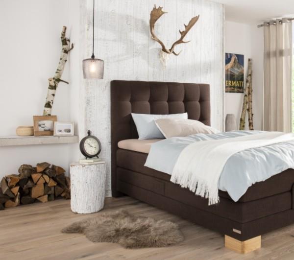 Φέρτε τη φύση στο σπίτι λευκό ξύλο σημύδας κρεβατοκάμαρα σοκολάτα καφέ κρεβάτι δημιουργούν αντιθέσεις