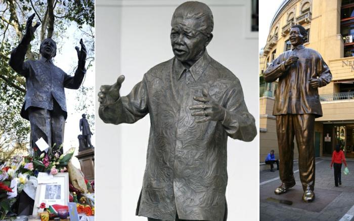 Τα αγάλματα του Νέλσον Μαντέλα αναδεικνύονται παγκοσμίως
