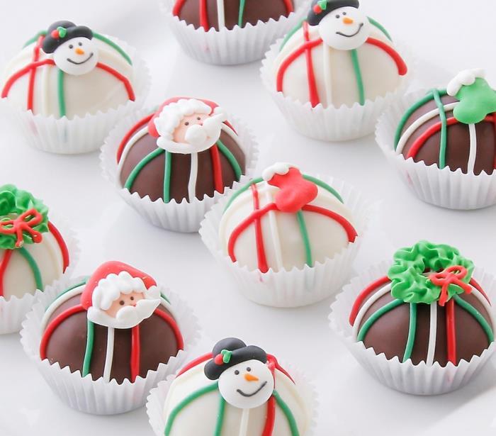 Nikolaus handicrafts tinker ideas Χριστουγεννιάτικα cupcakes