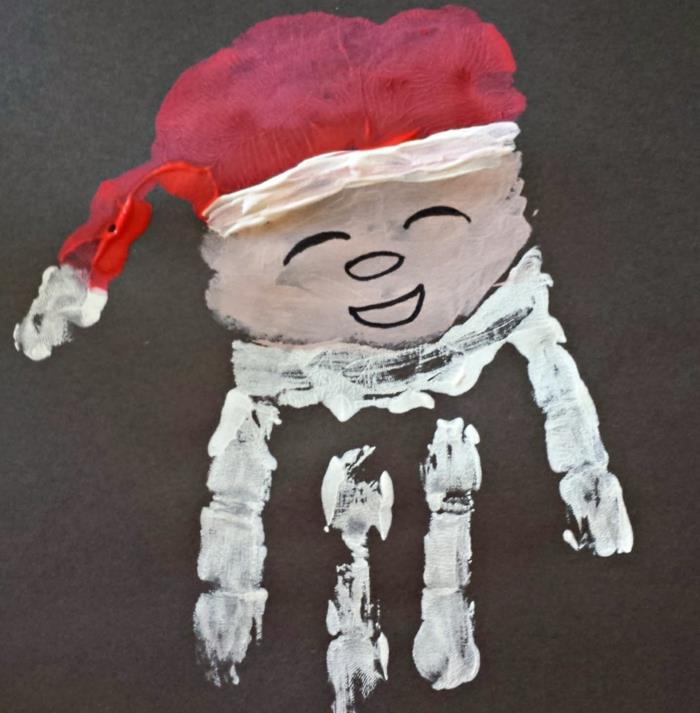 Nikolaus handicrafts tinker χριστουγεννιάτικες ιδέες χειροτεχνίας χριστουγεννιάτικο αποτύπωμα