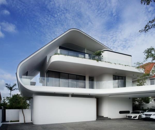 Ενενήντα7 αρχιτεκτονική σχεδιασμού σπιτιού λευκό
