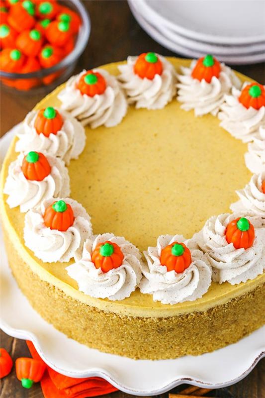 No Bake Pumpkin Cheesecake Cheesecake χωρίς φάρους