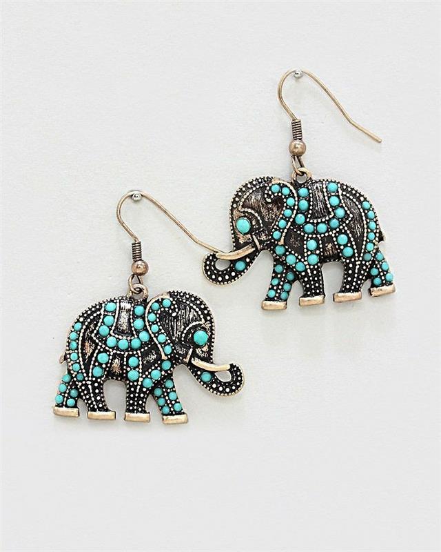 Σκουλαρίκια μόδας κοσμήματα σχεδιασμός σκουλαρίκια ελέφαντα