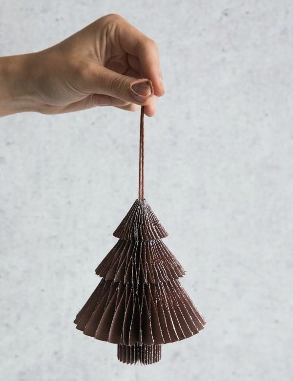Χριστουγεννιάτικο δέντρο Origami από χαρτόνι φτιάξτε τη δική σας χριστουγεννιάτικη διακόσμηση