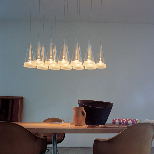 Πρωτότυπα κρεμαστά φώτα σχέδια συλλογή ξύλινο τραπέζι συμπαγές