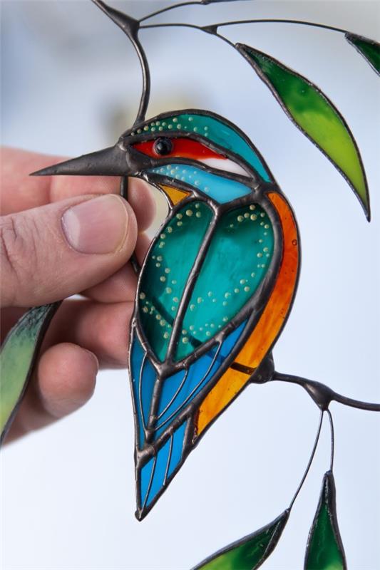 Πρωτότυπες και πρακτικές ιδέες δώρων για τους ιδιοκτήτες κήπων το ανοιξιάτικο suncatcher glas vogel