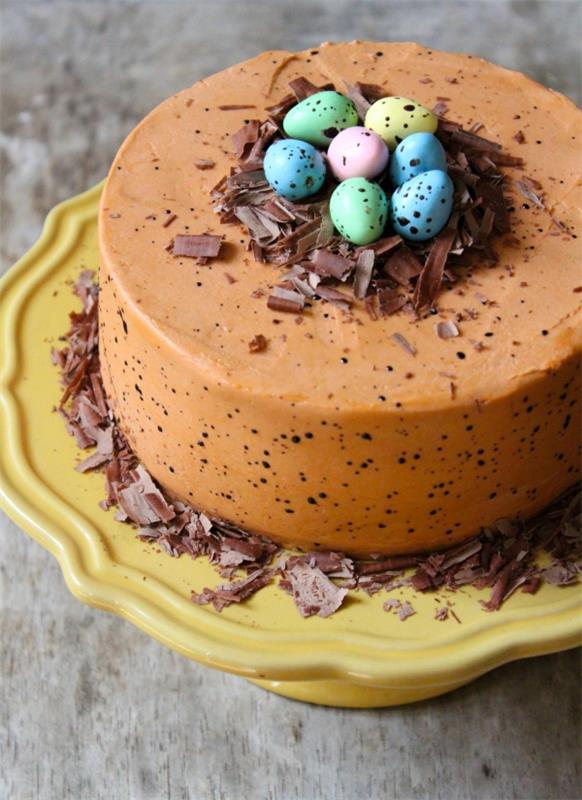 Πασχαλινά αυγά - κέικ σοκολάτας - κέικ για το Πάσχα