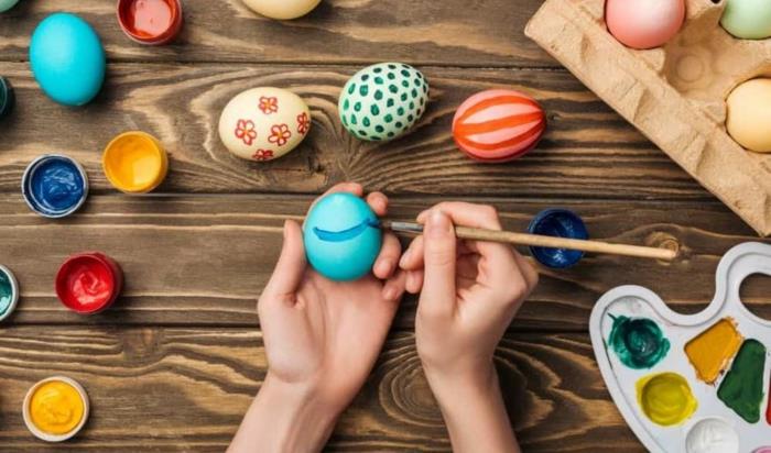 Πασχαλινές ιδέες ζωγραφικής αυγών χειροποίητες για παιδιά