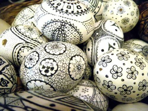 Tinker Πασχαλινά αυγά σε μαύρο και άσπρο