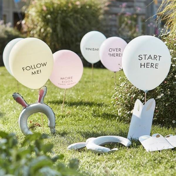 Πασχαλινό κυνήγι αυγών στο σπίτι και στον κήπο - δημιουργικές ιδέες για μικρά και μεγάλα μπαλόνια όμορφα δημιουργικά νήπια