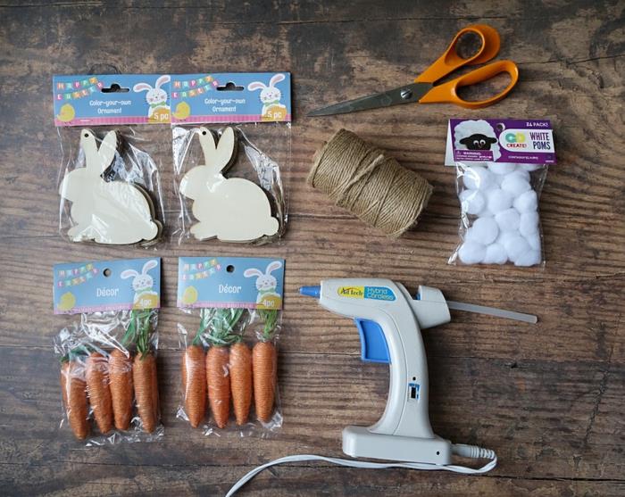 Πασχαλινή γιρλάντα tinker καρότα diy ιδέες