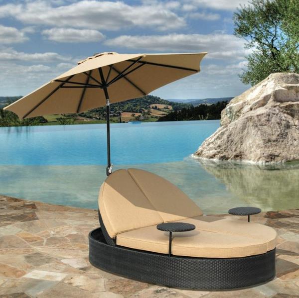 έπιπλα polyrattan lounge έπιπλα κήπου ομπρέλα