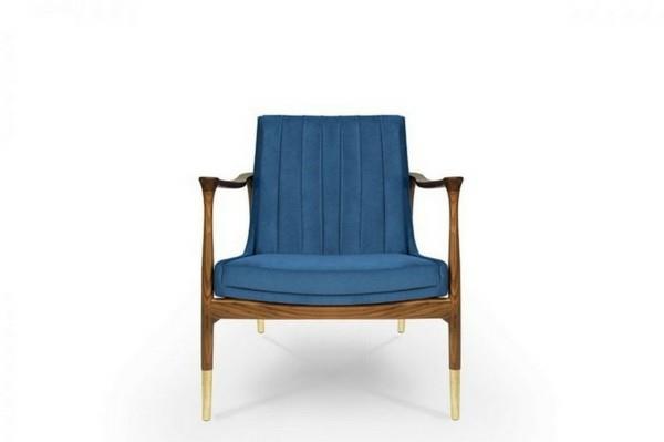 Χρώμα Pantone της χρονιάς 2020 επικαλυμμένη καρέκλα Classic Blue