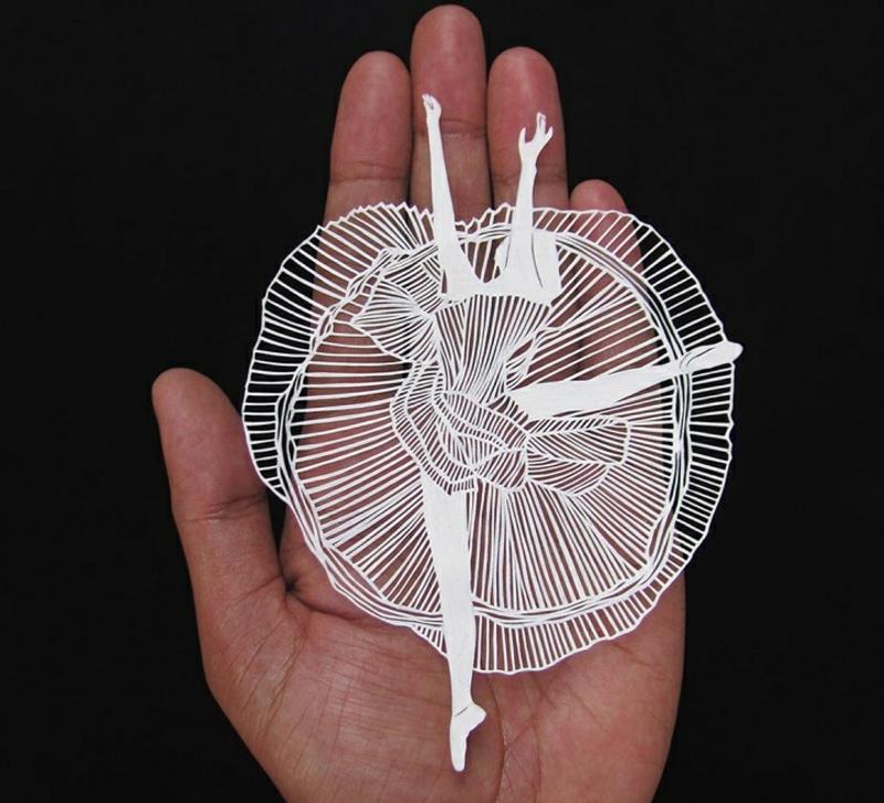 Parth Kothekar Paper Art Ballet Dancer