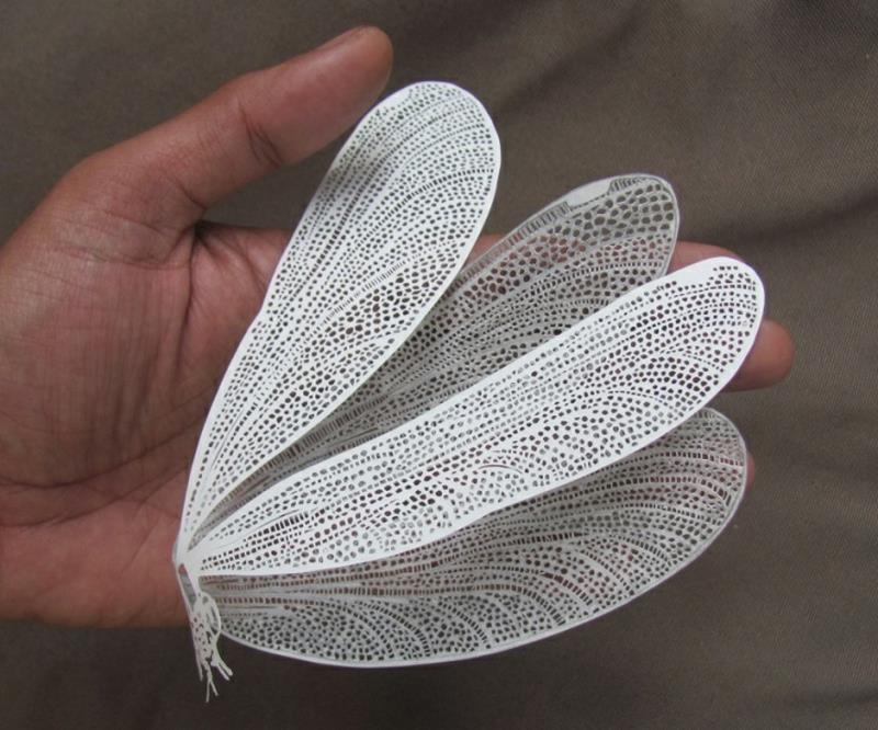Parth Kothekar Έργα τέχνης από πεταλούδα από χαρτί