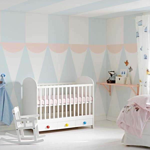 Παστέλ χρώματος παλέτα χρώματος σχεδιασμός διακόσμηση τοίχου μωρό