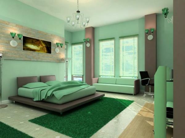 Χρώματα τοίχου παλέτα χρωμάτων σχέδιο διακόσμησης τοίχου υπνοδωμάτιο