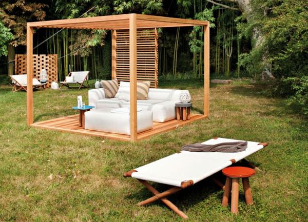 Πέργκολα χτίζει μοντέρνο καθιστικό με ήλιο