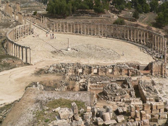 Πέτρα Ιορδανία πρωτεύουσα Jordan Gerasa oval forum roman