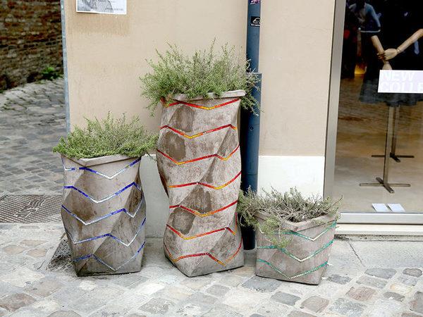 Planter Concrete - Tall Planter Ideas