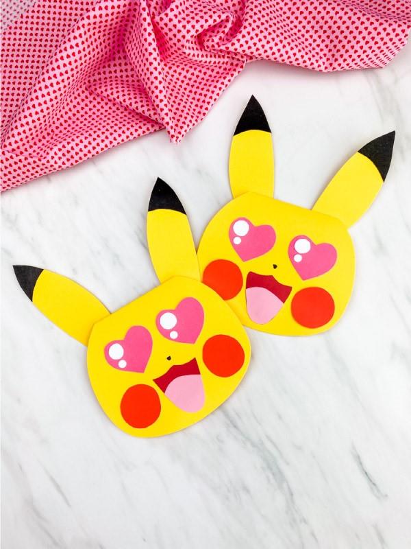 Χειροτεχνία Pokemon με παιδιά - φανταστικές ιδέες και οδηγίες χειροτεχνίας για το pikachu της Ημέρας του Αγίου Βαλεντίνου