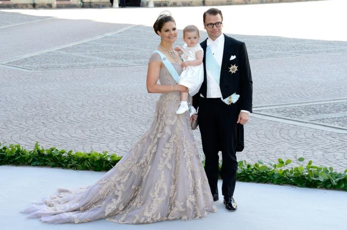 Πριγκίπισσα Βικτώρια της Σουηδίας οικογενειακό σύζυγο και παιδί